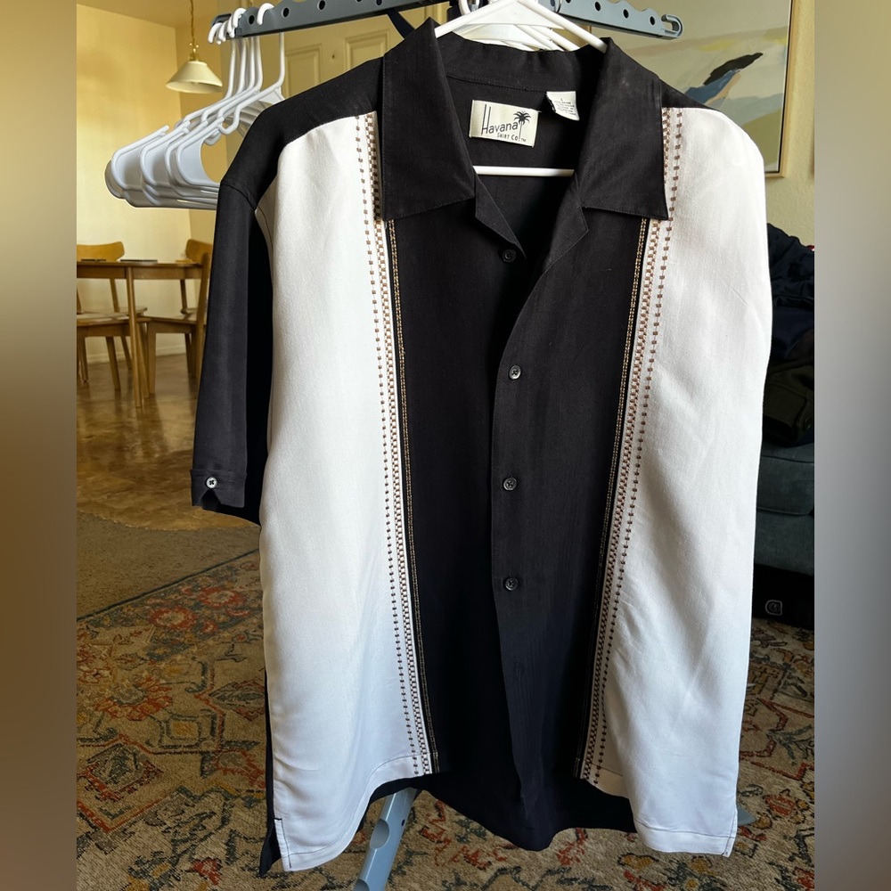 Miami Vice Black and White Men's Shirt